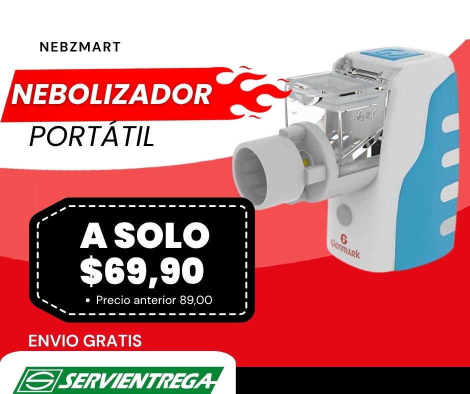 NEBZMART NEBULIZADOR PORTATIL GLENMARK