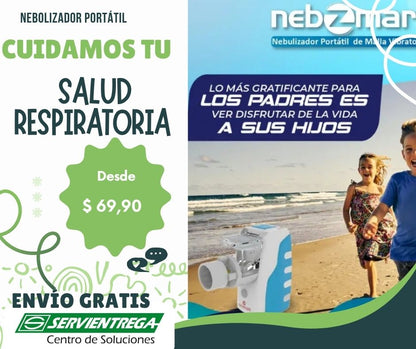 NEBZMART NEBULIZADOR PORTATIL GLENMARK